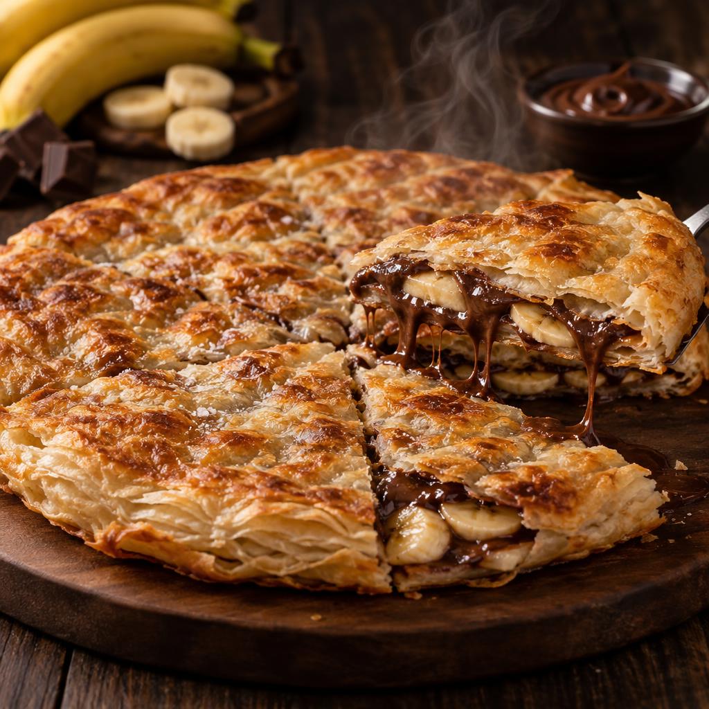 فطيرة شيكولاتة موز