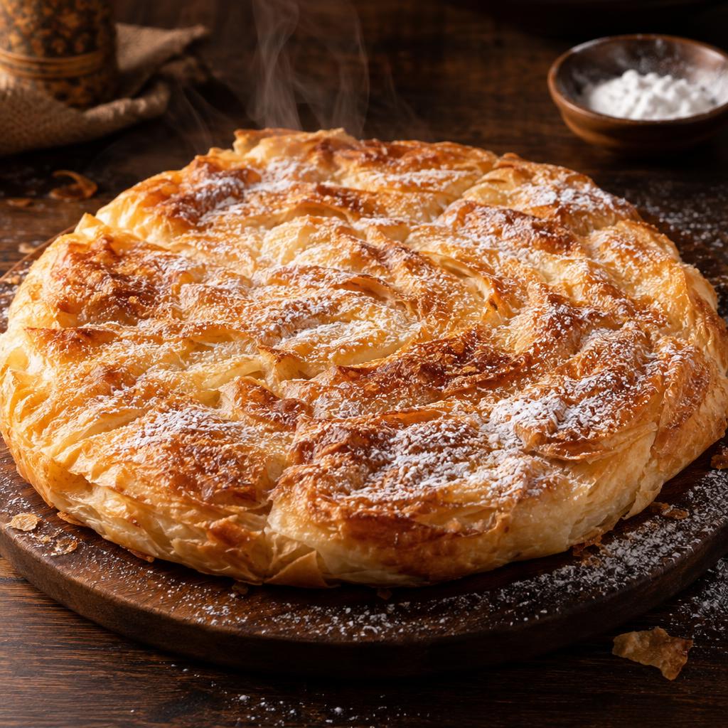 فطيرة سادة بالسكر