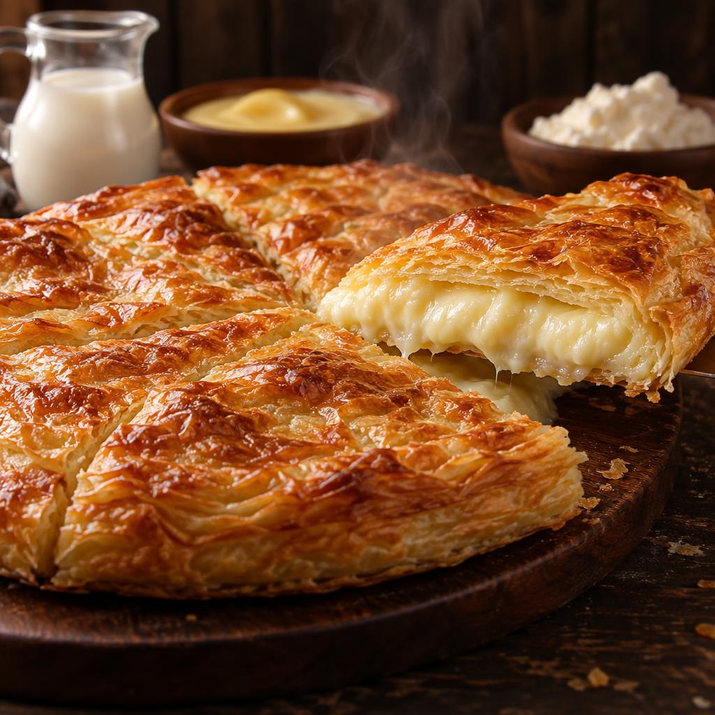 فطيرة كاستر ولبن